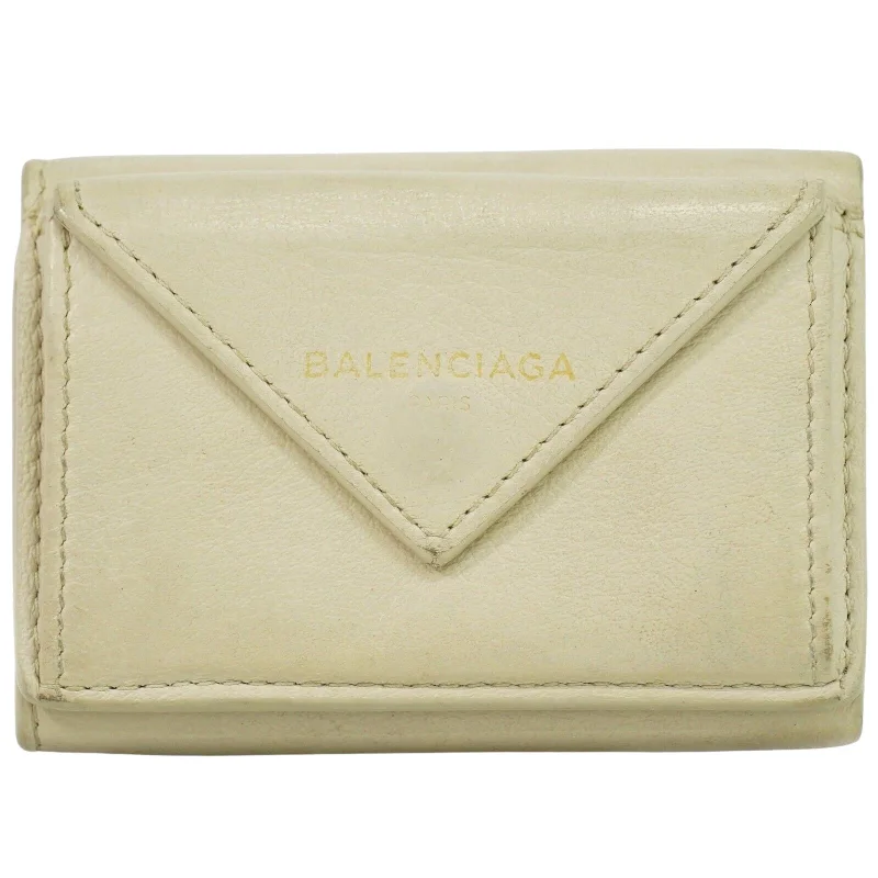 wallets with leather appeal-Balenciaga Papier  Leather Wallet  (Pre-Owned)