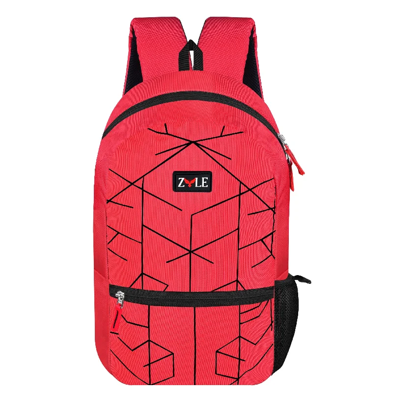 Backpacks for rugged travel-Buy Red Backpack Bags for Men Online | ZYLE BAGS