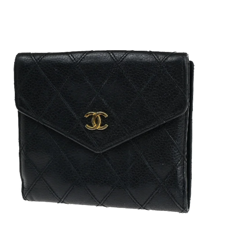 wallets for small carry-Chanel  Leather Wallet  (Pre-Owned)