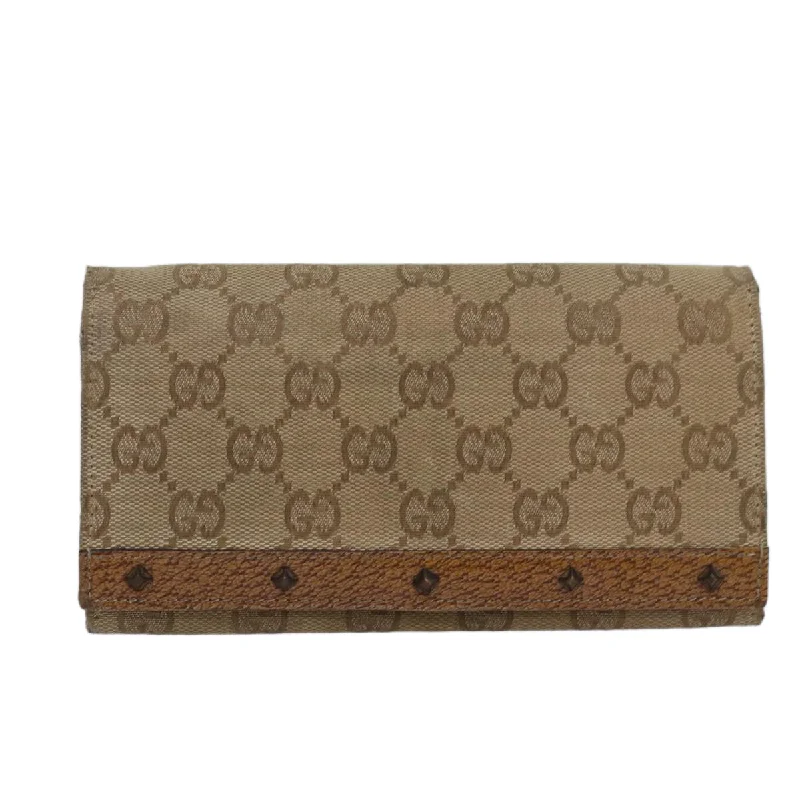 wallets for small appeal-Gucci  Canvas Wallet  (Pre-Owned)