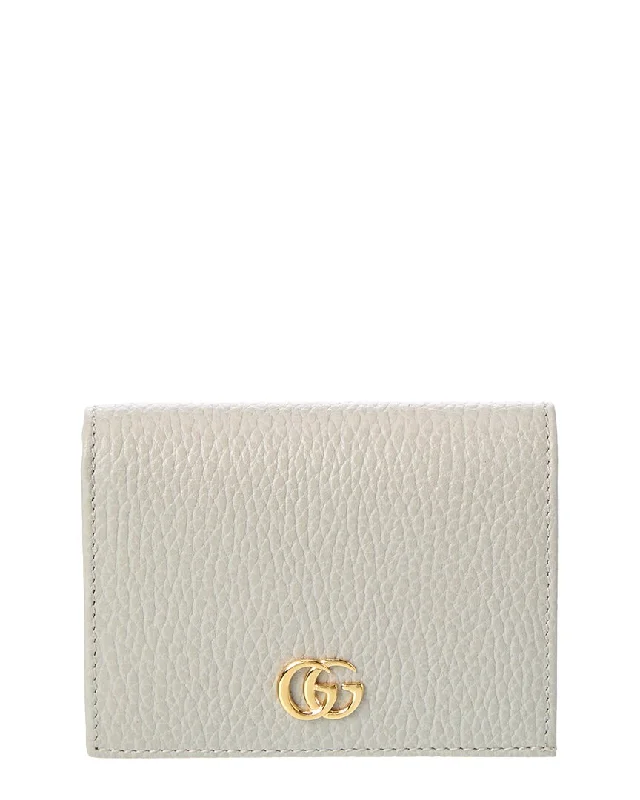 wallets for small carry-Gucci GG Marmont Leather Card Case