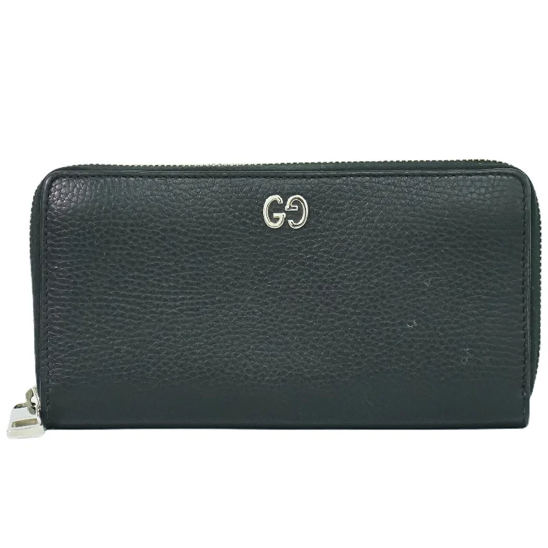 keychains with sleek texture-Gucci Zip Around  Leather Wallet  (Pre-Owned)