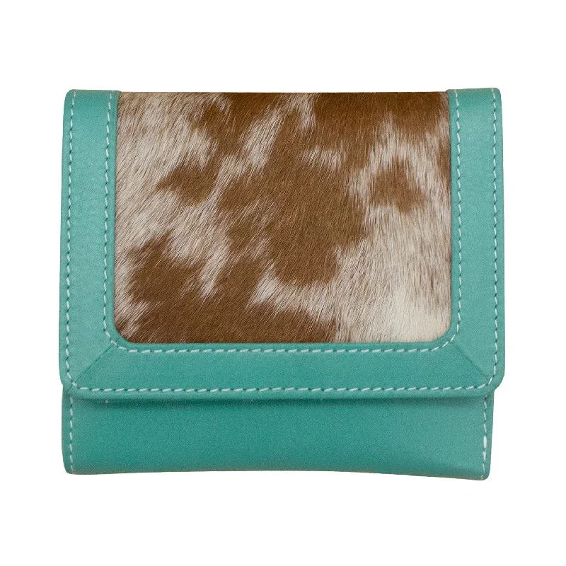 Turquoise/Haircalf Leather