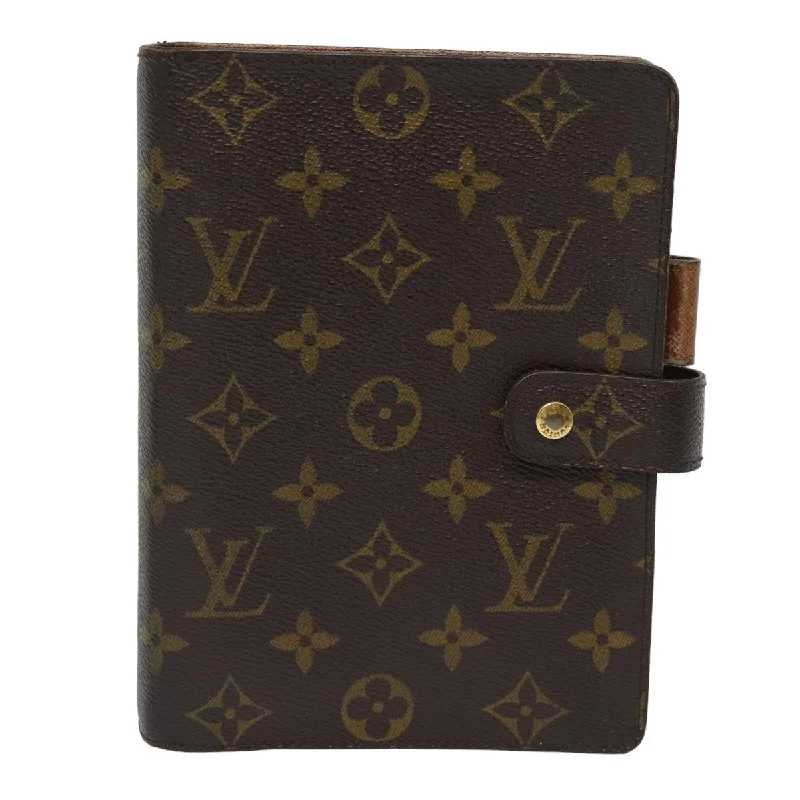 keychains with sleek strap-Louis Vuitton Agenda Cover  Canvas Wallet  (Pre-Owned)