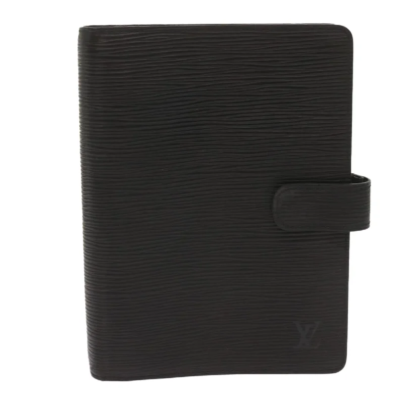 wallets with slim texture-Louis Vuitton Agenda Mm  Leather Wallet  (Pre-Owned)