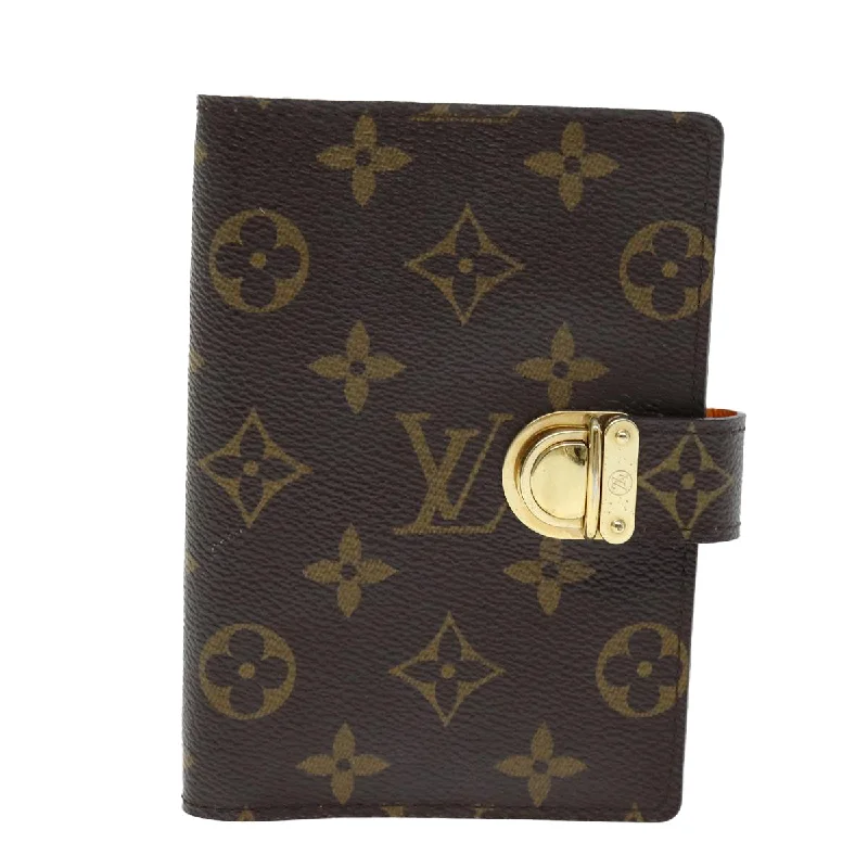 keychains with leather texture-Louis Vuitton Agenda Pm  Canvas Wallet  (Pre-Owned)