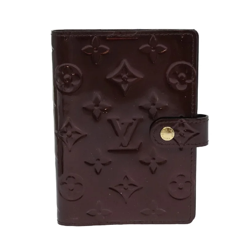 keychains for gift giving-Louis Vuitton Agenda Pm  Patent Leather Wallet  (Pre-Owned)