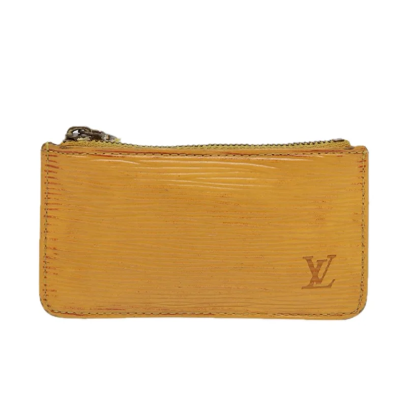 keychains with cool designs-Louis Vuitton Pochette Clés  Leather Wallet  (Pre-Owned)