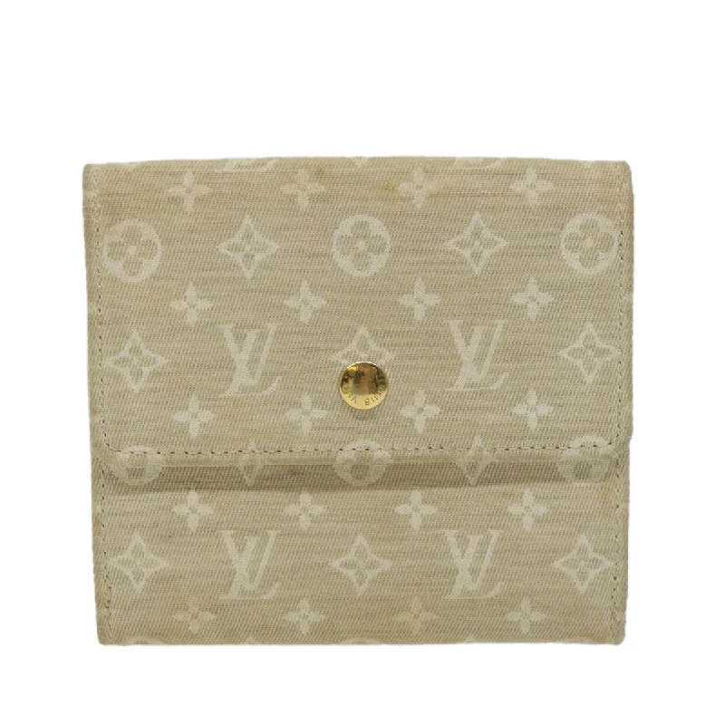 wallets with leather strap-Louis Vuitton Porte-Monnaie  Canvas Wallet  (Pre-Owned)