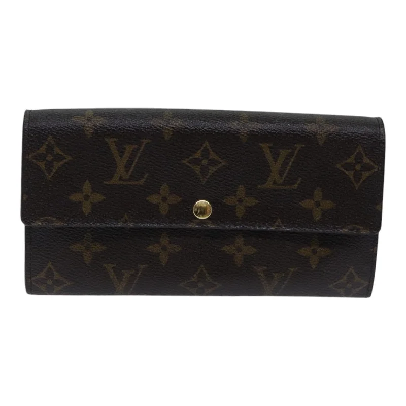 keychains with practical style-Louis Vuitton Sarah  Canvas Wallet  (Pre-Owned)