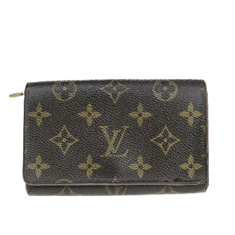 wallets with bold texture-Louis Vuitton Trésor  Canvas Wallet  (Pre-Owned)