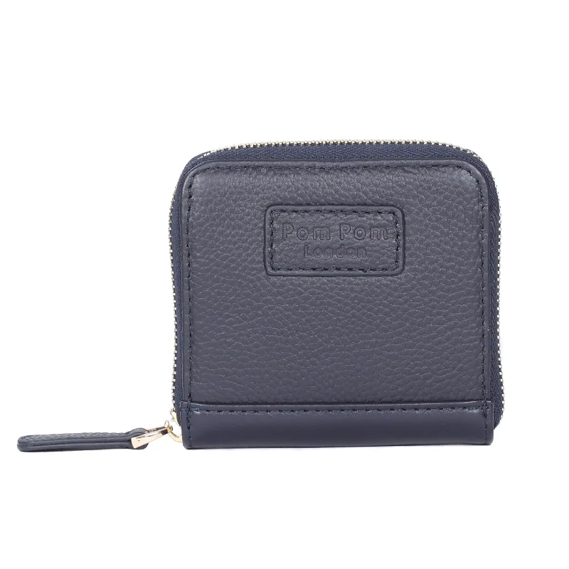 backpack for digital nomads with tech-friendly compartments-Backpack for short commutes-Mini Chelsea Wallet Purse Navy