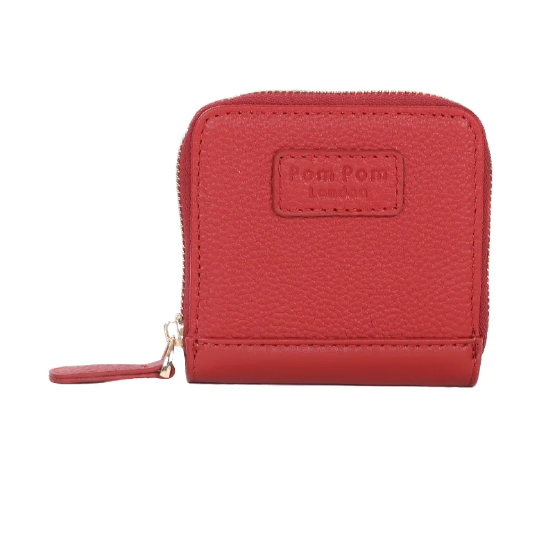 backpack for school with comfortable straps-Backpack with side zippers-Mini Chelsea Wallet Purse Chilli Red