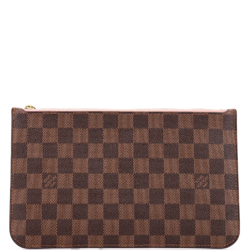 wallets for casual style-Neverfull Pochette Damier Large