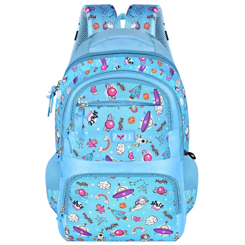 Backpacks with flexible straps-School Backpack for Kids in Blue | ZYLE BAGS