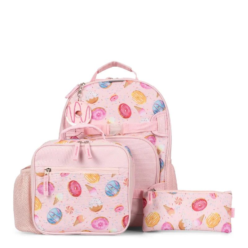 Backpacks for carrying snacks-Donuts and Candies Backpack Set | 4 pieces