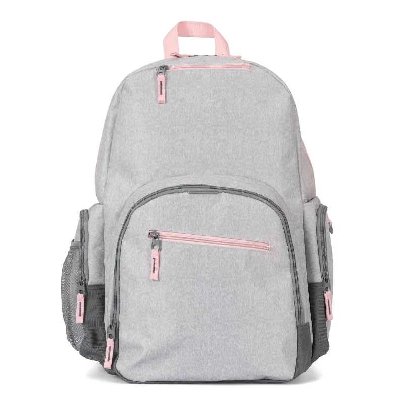 Backpacks with extra straps-Heather Grey Backpack