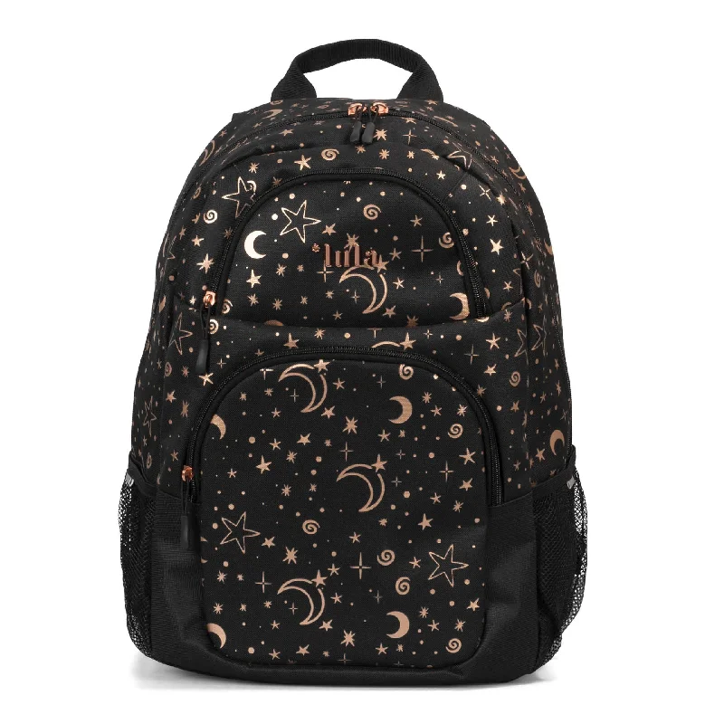 Backpacks with waterproof straps-Moon & Stars Backpack