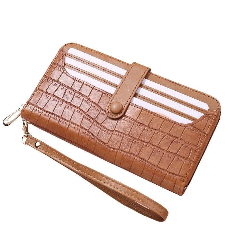 wallets for minimalist women-Fashionably Chic: Women's PU Leather Wallet