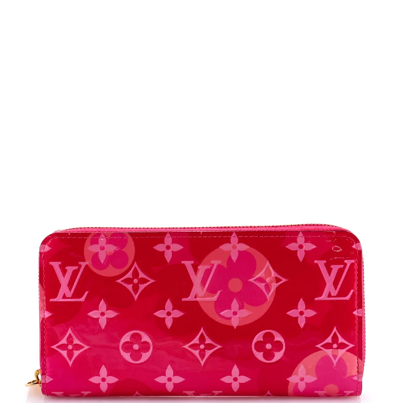 keychains for daily carry-Zippy Wallet Limited Edition Valentine Floral Monogram Vernis