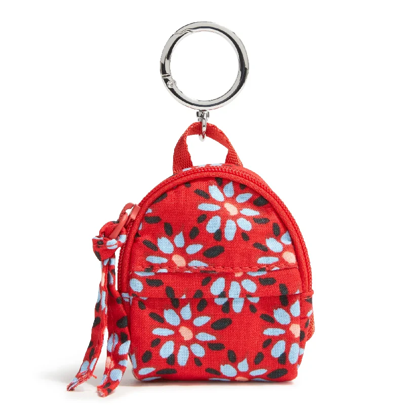 Backpacks with side handles-Outlet Cotton Essential Backpack Bag Charm