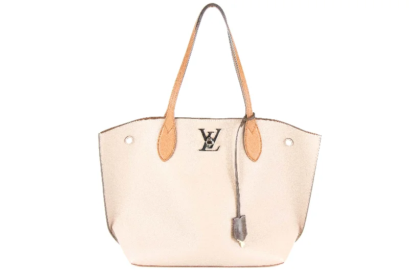 Tote Bag with leather handles-Louis Vuitton LockMe Go Tote