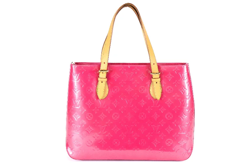 Tote Bag for winter-LOUIS VUITTON  Vernis Pink Brentwood Tote