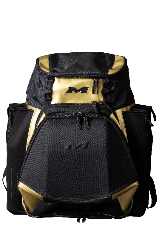 Backpacks for light hiking-2022 Miken MK7X XL Baseball & Softball Backpack (Freak Gold Series): MKMK7X-XL-GLD