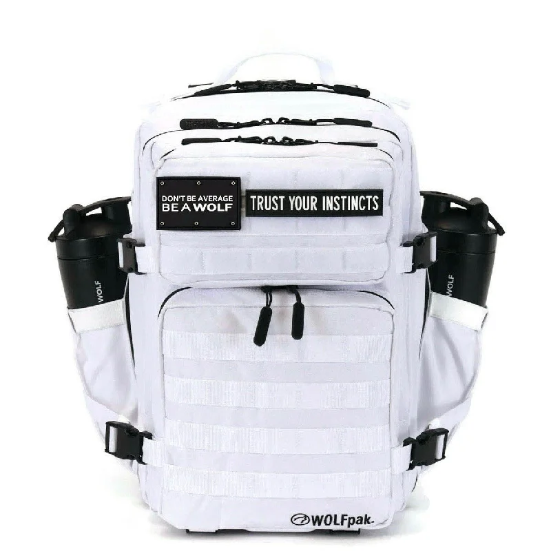 Backpacks with durable handles-35L Backpack Polar White