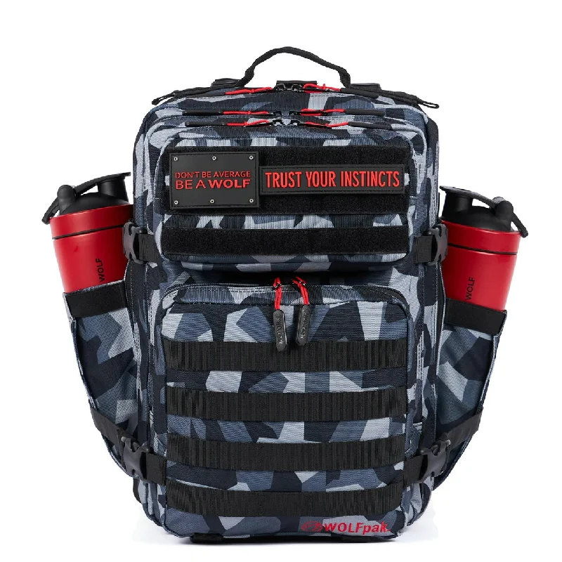 Backpacks for heavy loads-35L Backpack Splinter Camo Red