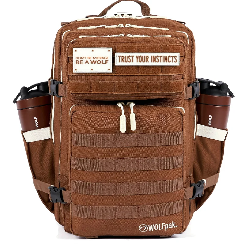 Backpacks for long trips-45L Backpack Mocha Brown