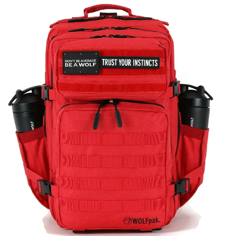 Backpacks with hidden pockets-45L Backpack Elite Red