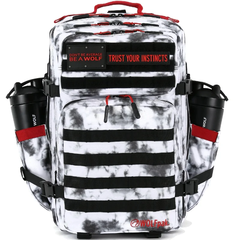 Backpacks for digital nomads-45L Backpack Timber Wolf Savage Red