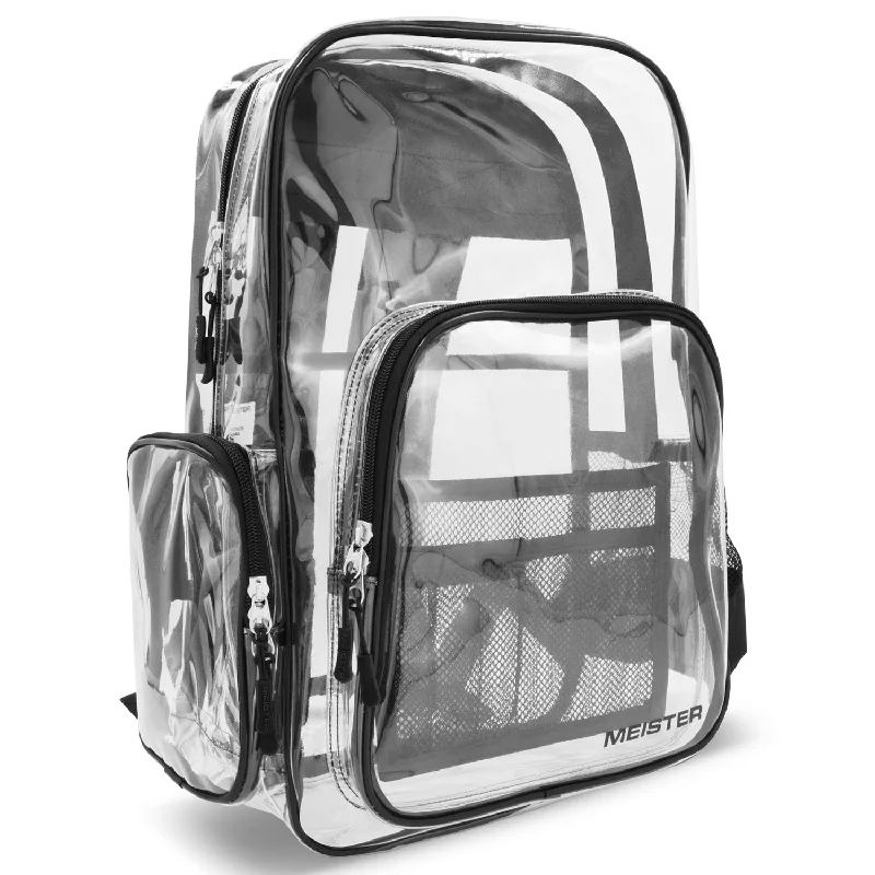 Backpacks for festival camping-Meister All-Access Clear Backpack - Black