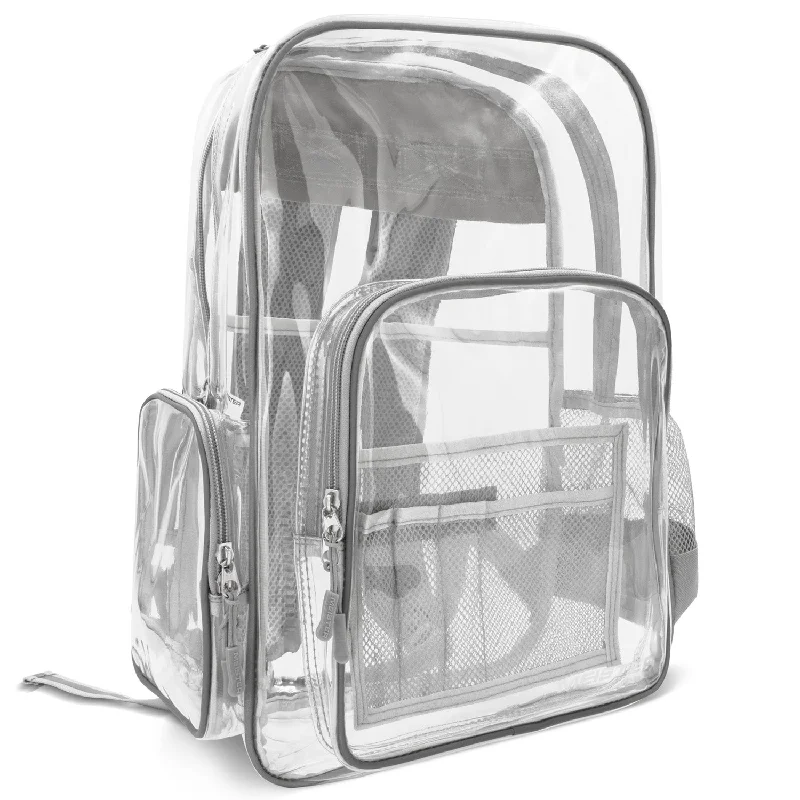 Backpacks with extra support-Meister All-Access Clear Backpack - Safety Reflective