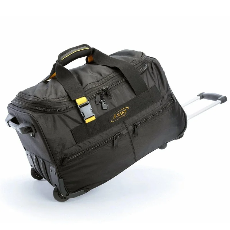 Duffel Bag with detachable strap-A. Saks 20" Expandable Lightweight and Durable 420D Nylon Wheeled Duffel Free Shipping