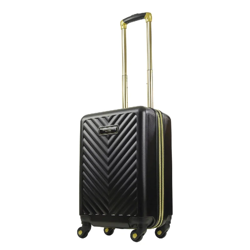 suitcase for heavy packing-Addie 22" Hardside Spinner Luggage, Black