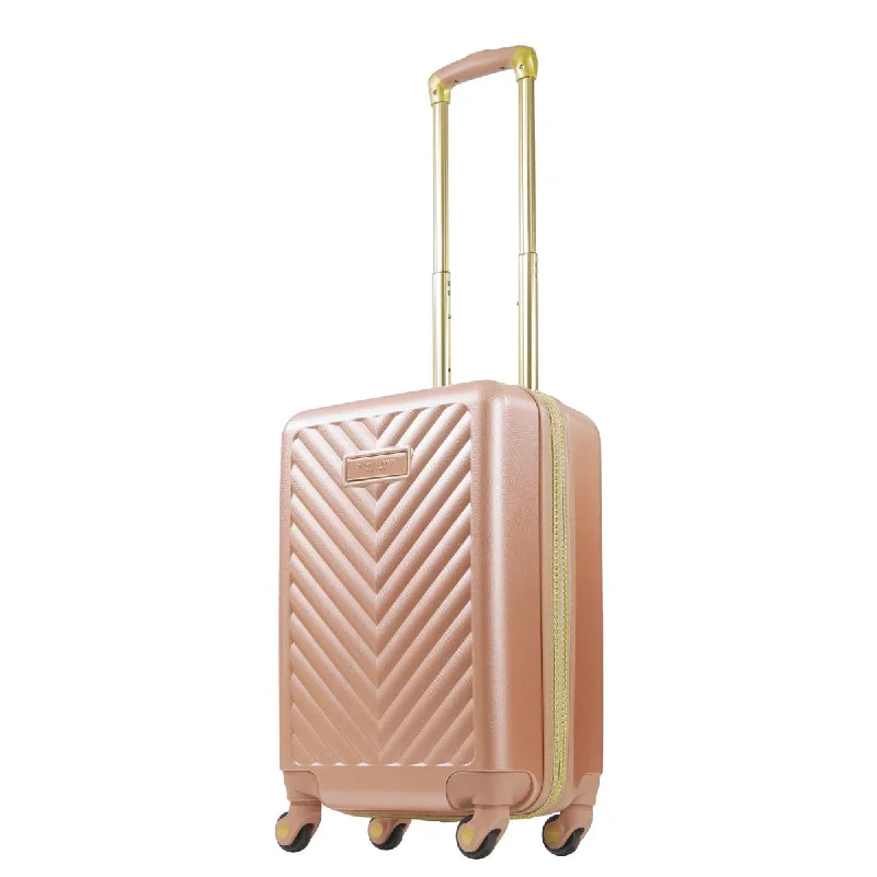 suitcase for fast trips-Addie 22" Hardside Spinner Luggage, Rose Gold