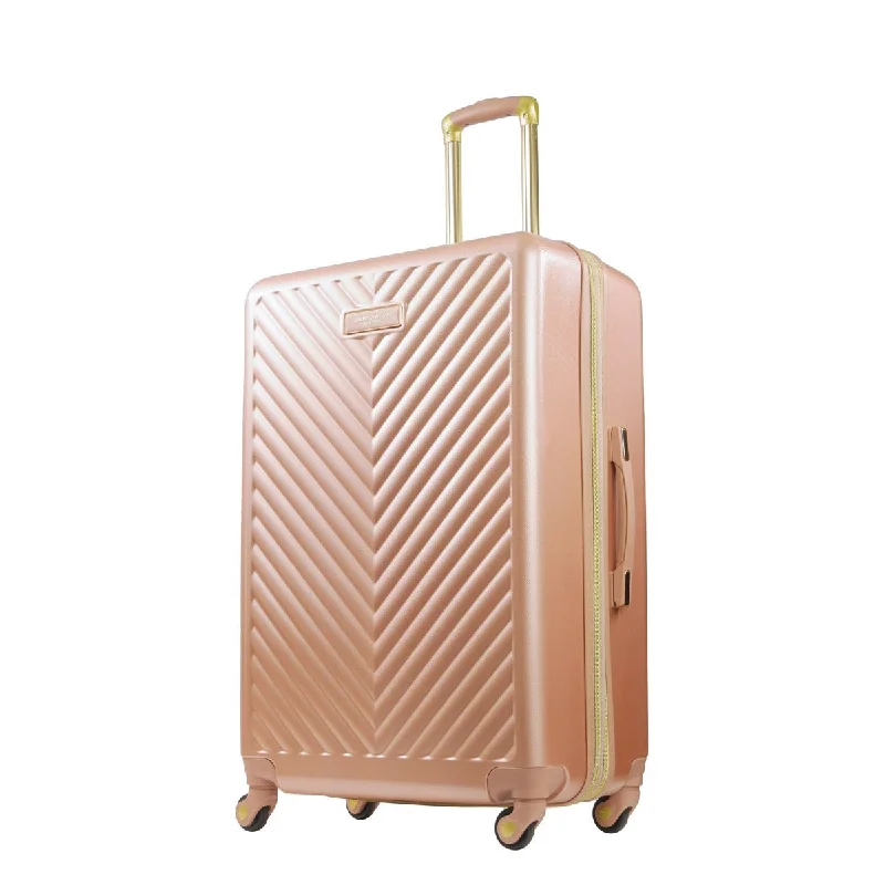 suitcase for rugged trips-Addie 29.5" Hardside Spinner Luggage, Rose Gold