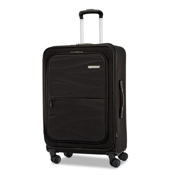 suitcase with strong wheels-American Tourister Cascade SS Spinner (MEDIUM)