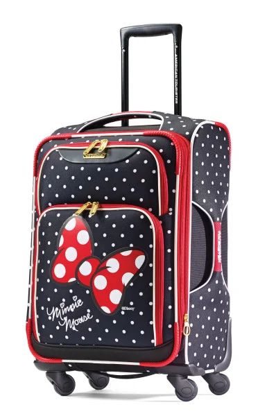 suitcase with fun designs-American Tourister Disney Minnie Mouse SS (SMALL) (40% OFF IN STORE)