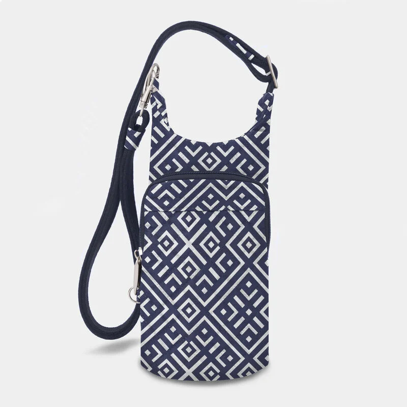 Tote Bag for knitting-Anti-Theft Boho Collection Water Bottle Tote by Travelon (43426)