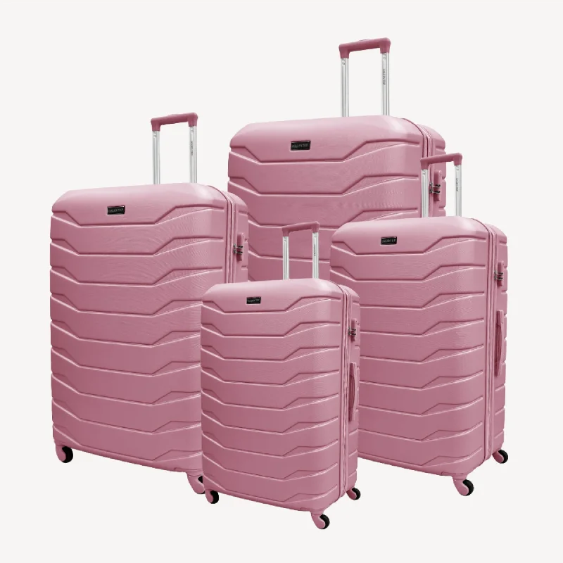 suitcase with light design-Armoured Expandable 4Pc Abs Luggage Set (20/24/28/32")