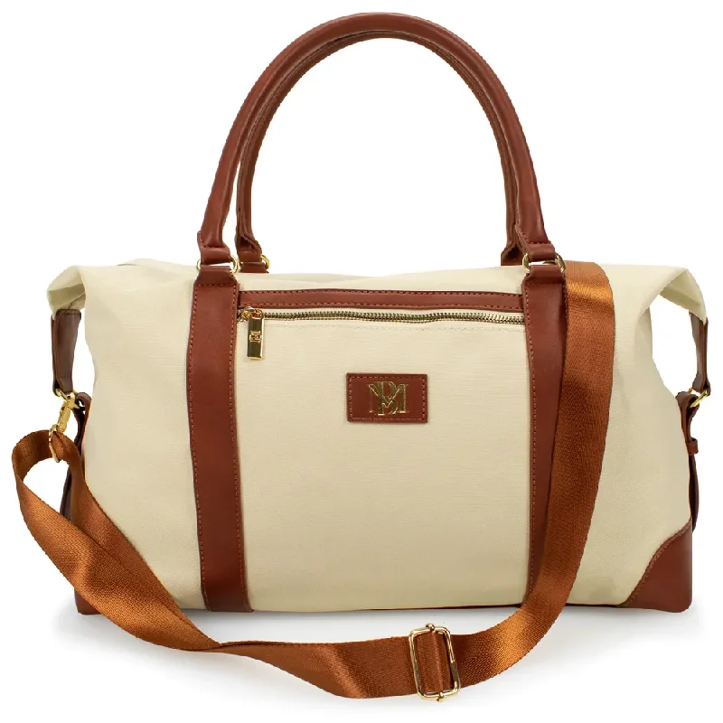 Tote Bag with slogan-Badgley Mischka Tote Weekender Travel Bag