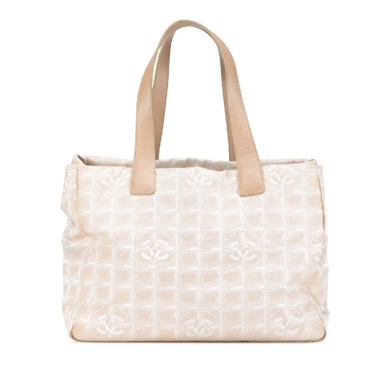 Tote Bag for artists-Beige Chanel New Travel Line Tote