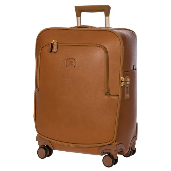 suitcase for weekend trips-Bric's Life Pelle 21" Spinner Carry-on