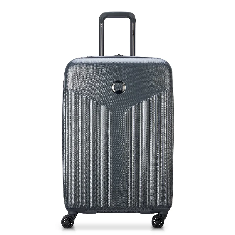 suitcase with travel pouch-Delsey Comete 3.0 Hardcase Luggage (MEDIUM)