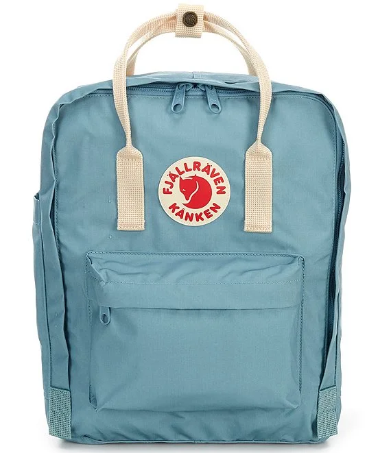 Backpacks for travel essentials-Fjallraven - Kanken Mini - Sky Blue-Light Oak - 29 x 20 x 13 cm