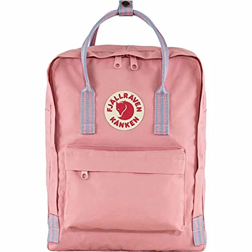 Backpacks with hidden storage-Fjallraven - Kanken - Pink/Long Stripes - OS