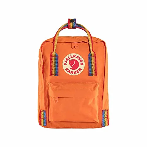 Backpacks with waterproof fabric-Fjallraven - Kanken Rainbow Mini - Burnt Orange/Rainbow Pattern - OS